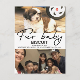 Carte Postale Biscuit - bienvenue