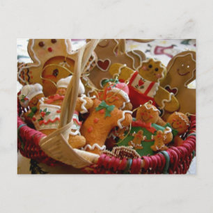 carte postale biscuits homme en pain d'épices
