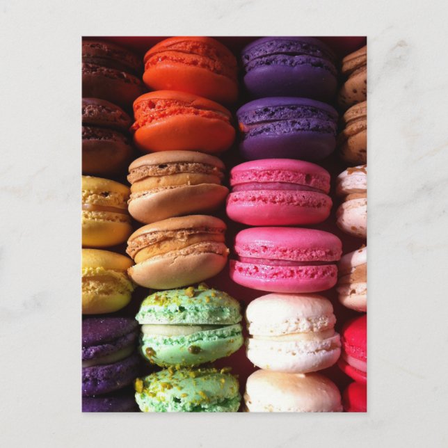 Carte Postale biscuits macaron (Devant)