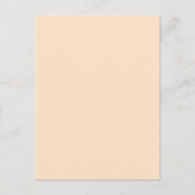Carte Postale Bisque Beige crème Solid Trend Arrière - plan coul (Devant)
