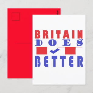 CARTE POSTALE BITAIN FAIT MIEUX MOT MOTIF POSTER
