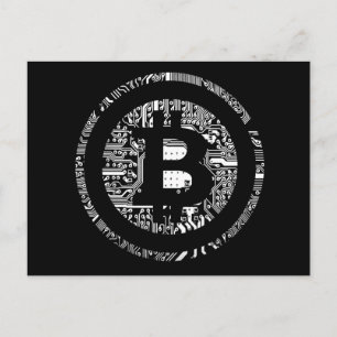 Carte Postale Bitcoin Black Edition