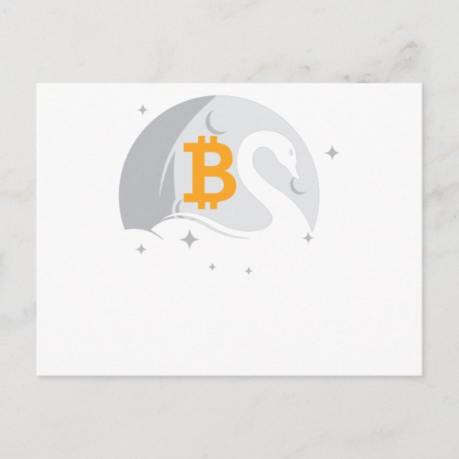 Carte Postale Bitcoin Swan (Devant)