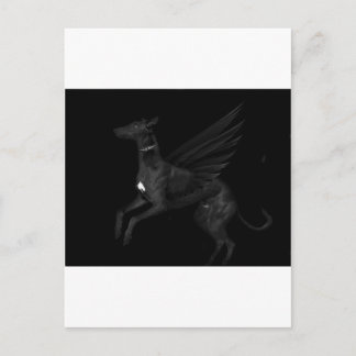 Carte Postale Black Angel Greyhound