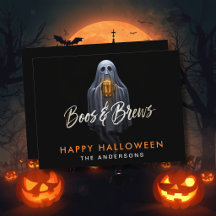 Black Boos & Brews Fantôme Halloween 