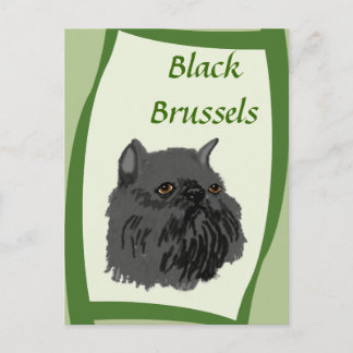 Carte Postale Black Brussels Griffon