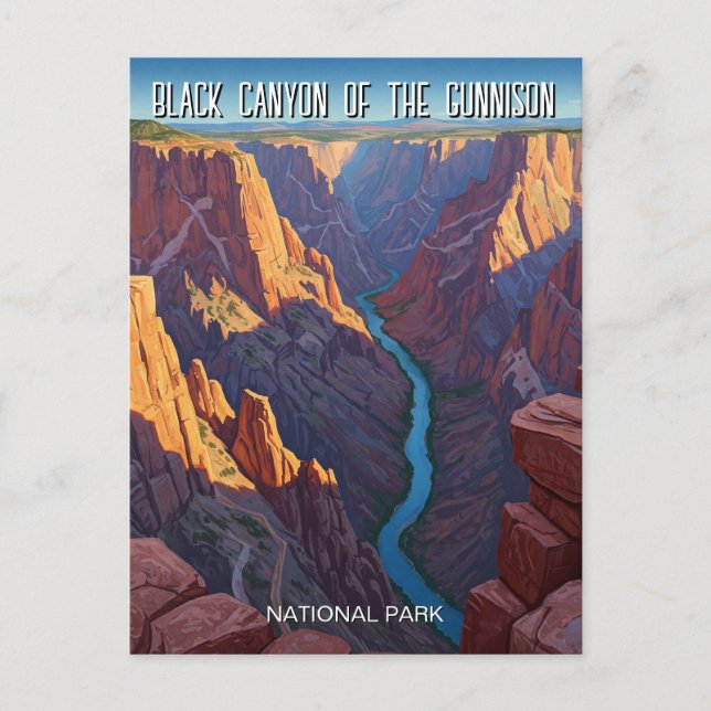 Carte Postale Black Canyon of the Gunnison National Park Travel (Devant)