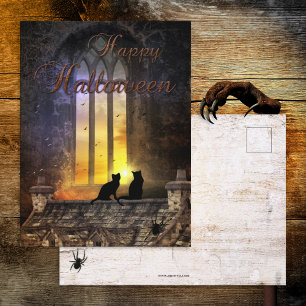 Carte postale Black Cats Magique Halloween