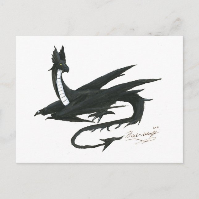Carte Postale Black_Dragon_by_angel_wolfmaiden (Devant)
