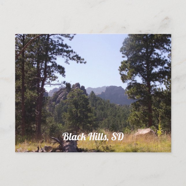 Carte Postale Black Hills, Dakota du Sud (Devant)