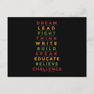 Carte Postale Black history month