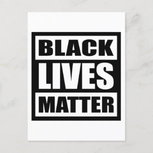 Carte Postale Black Lives Matter, Black History Month, Equality
