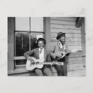 Carte Postale Black Men Jouant de la guitare, 1902
