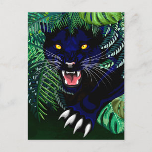 Carte Postale Black Panther Spirit of the Jungle