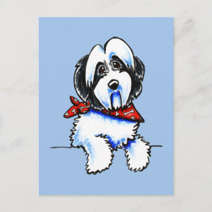 Carte Postale Black Parti Havanais Lil Bone Scarf