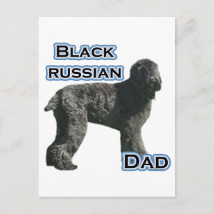 Carte Postale Black Russian Terrier Papa 4