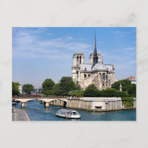 Carte Postale Black Spire de la Seine Notre Dame de Paris