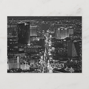 Carte Postale Black & White Las Vegas Strip Postcard
