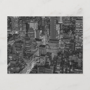 Carte Postale Black White New York City Skyline