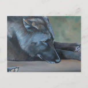 Carte postale Black Wolf Art
