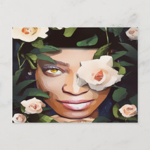 Carte postale Black Woman Art