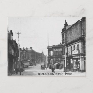 Carte Postale Blackburn Road, Accrington, Lancashire, années 194