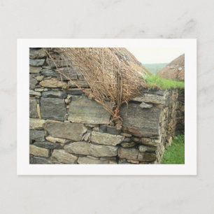 Carte Postale Blackhouse - Gearannan, île de Lewis