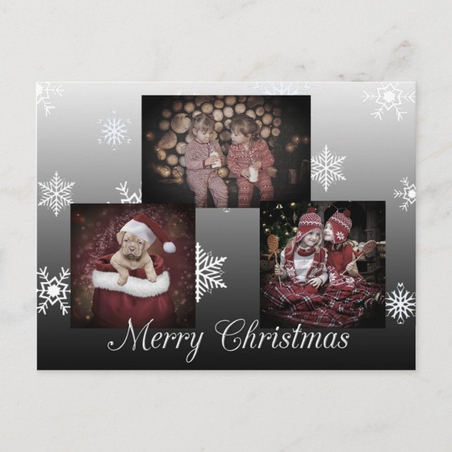 Carte Postale BlackJoyeux Noël photo personnalisée (Devant)