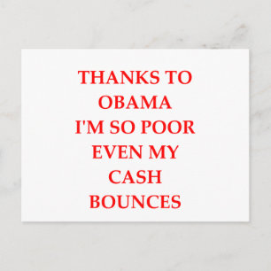 Carte Postale blague anti-obama