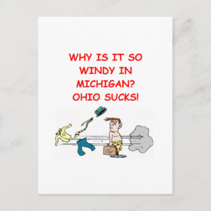 Carte Postale blague de l'ohio michigan