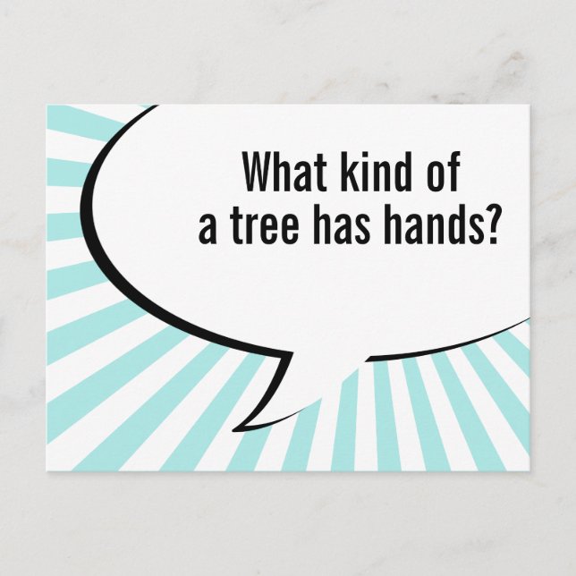 Carte Postale blague de palmier de flore (Devant)