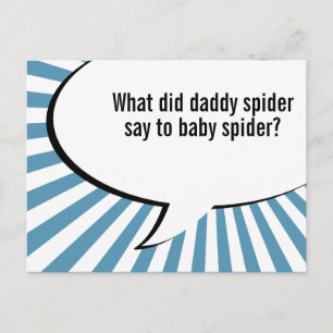 Carte Postale blague de papa spider