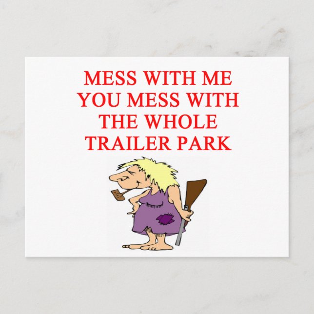 Carte Postale blague de plouc de la campagne (Devant)