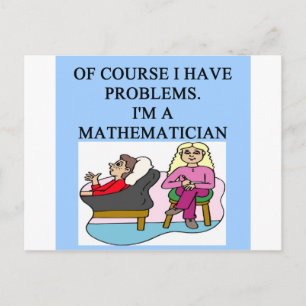 Carte Postale blague de psychologie MATH