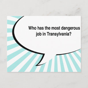 Carte Postale blague du dentiste transylvania