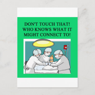 Carte Postale blague médecin chirurgien
