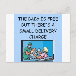Carte Postale blague obstetrienne