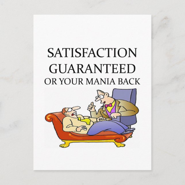 Carte Postale blague PSYCHOLOGIQUE (Devant)