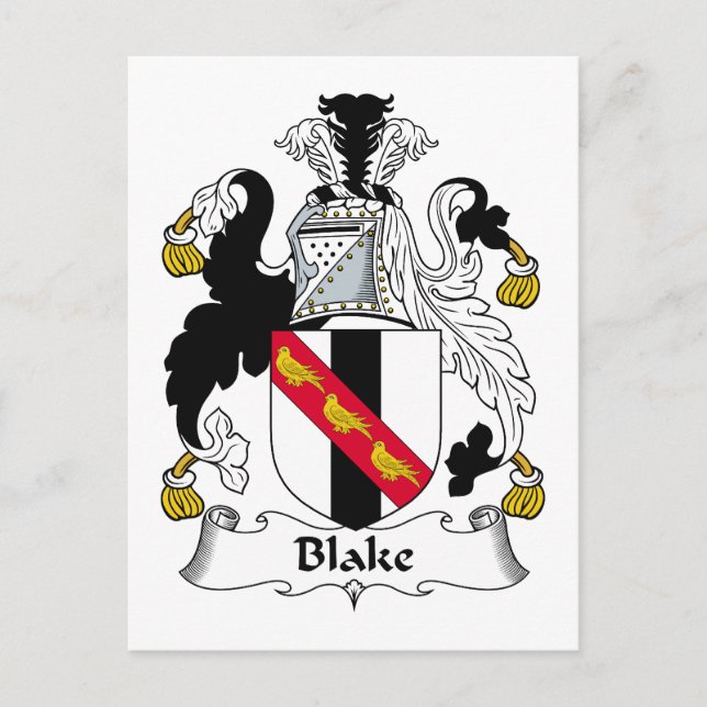 Carte Postale Blake Family Crest (Devant)