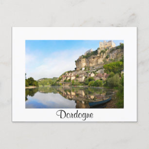 Carte postale blanche Dordogne et Beynac-et-Cazena