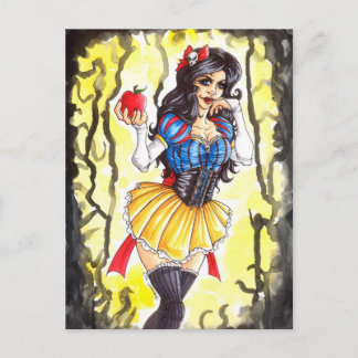 Carte postale Blanche Neige foncée