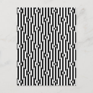 Carte Postale Blancs noirs illusions optiques lignes courbées di
