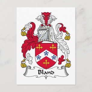 Carte Postale Bland Family Crest