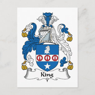 Carte Postale Blason de la famille King