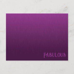 Carte postale Blé de fourrure violet