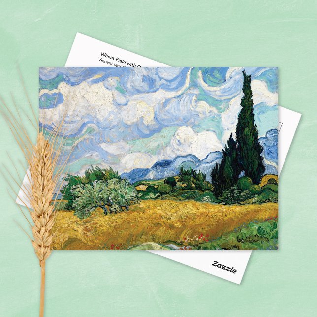 Carte Postale Blé Field Cyprès Vincent van Gogh (Créateur téléchargé)