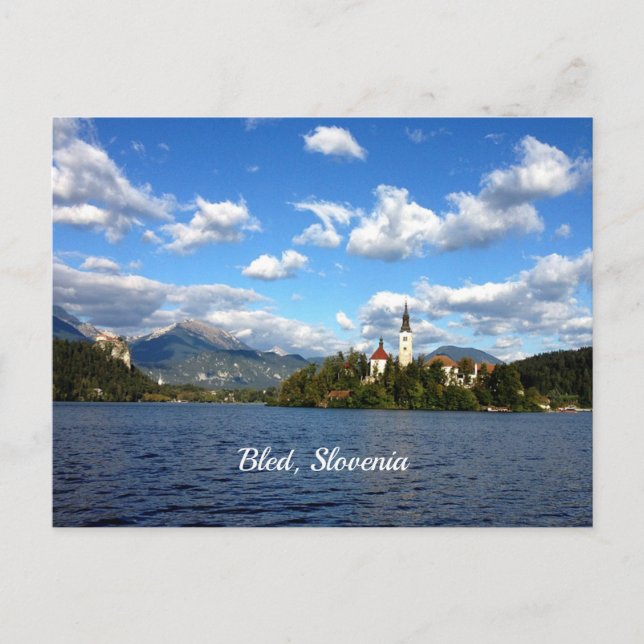 Carte Postale Bled, Slovénie—photo de paysage (Devant)