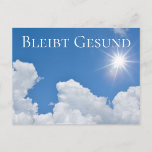 Carte Postale Bleibt Gesund -
