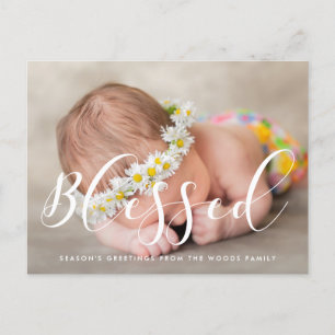 Carte Postale Blessé Elegant calligraphie vacances photo