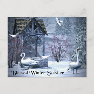 Carte Postale Blessé Swans Solstice d'hiver